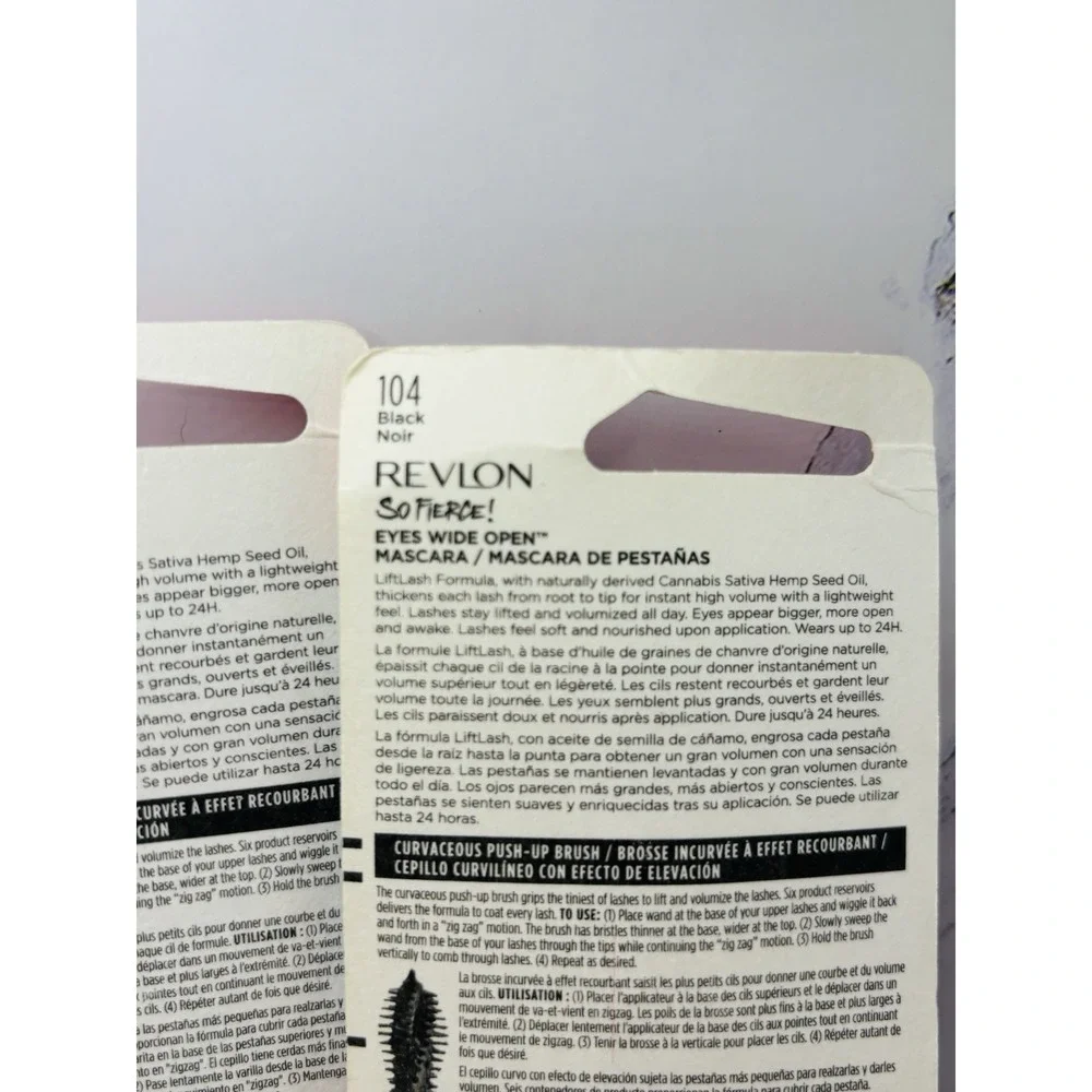 Revlon So Fierce! Eyes Wide Open Mascara Lot Of‎ 3- 102 & 103 Waterproof 104